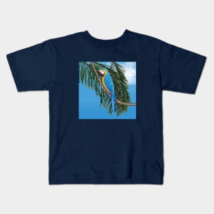 Macaw in tropical country Kids T-Shirt